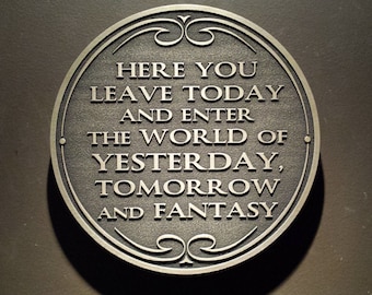 entranceway sign plaque dworld