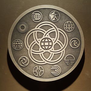 epcot Vintage Logo Plakette