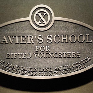 X-Men&#39;s xavier&#39;s school for gifted youngsters replica sign