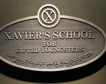 X-Men's xavier's school for gifted youngsters replica sign