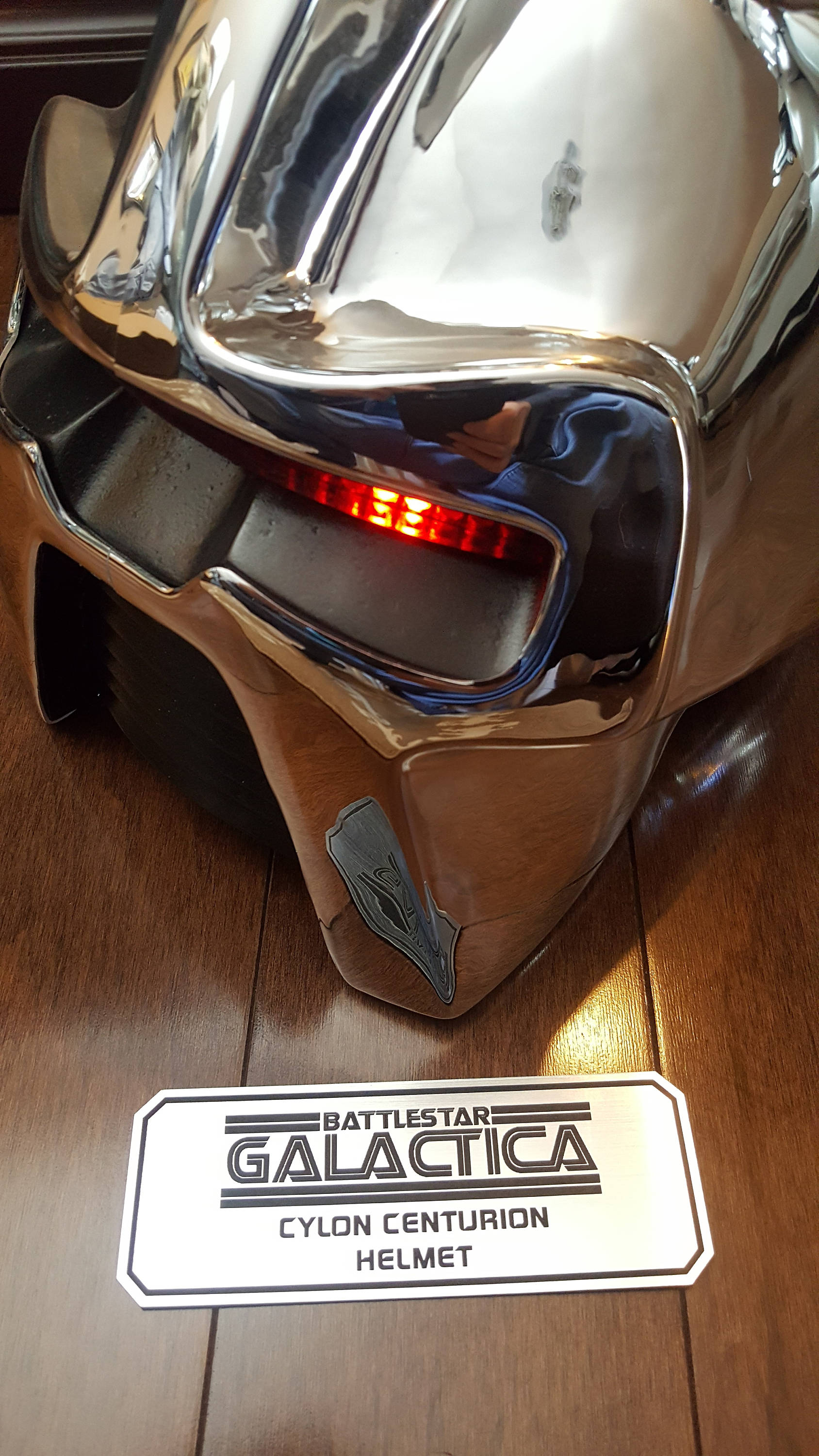 cylon motorcycle helmet BSG Cylon Helmet Data Plate