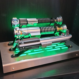 Triple Lightsaber Display stand with LED lights