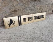 Star Trek USS enterprise 10 forward door label