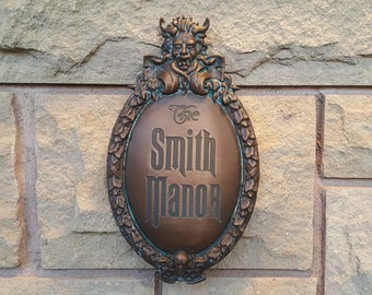 Haunted Mansion Attraction Plaque - Etsy