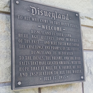 welcome plaque replica bronze finish