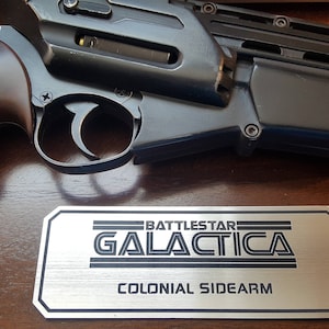 BSG colonial sidearm data plate