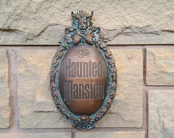 Haunted Mansion Attraction Plaque