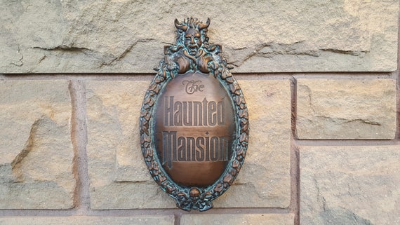 Haunted Mansion Attraction Plaque - Etsy