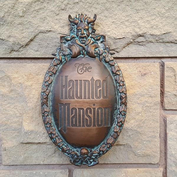 Haunted Mansion Attraction Plaque