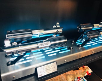 4 Lightsaber Display stand with LED lights