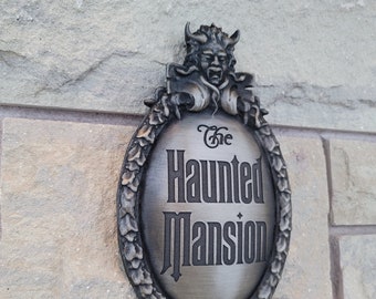 Haunted Mansion Attraction Plaque - Etsy