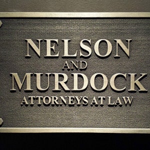 Daredevil Nelson and Murdock sign replica