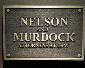Daredevil Nelson and Murdock sign replica