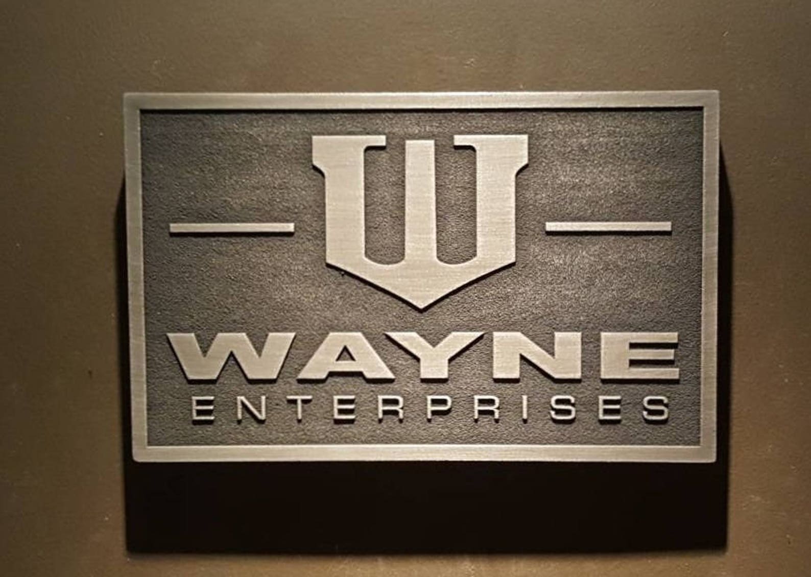 Wayne Enterprise Batman sign Etsy
