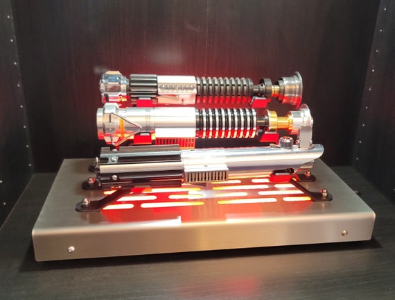 Triple Lightsaber Display stand with LED lights - Etsy 日本