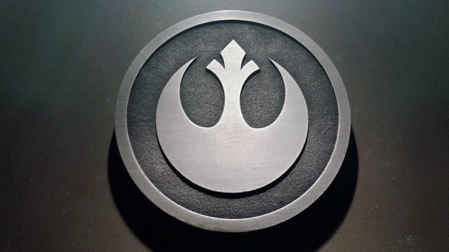 Plasma cut Star Wars  Rebel logo key tag metal mancave/Wall Decor 