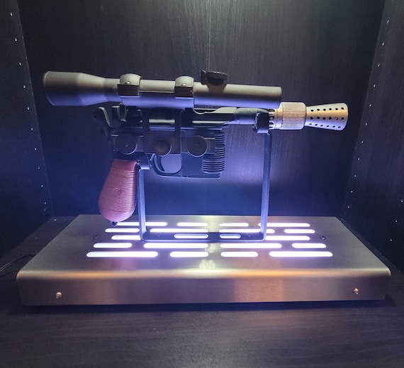 DL-44 Tabletop Blaster Display Stand Stainless Finish With LED