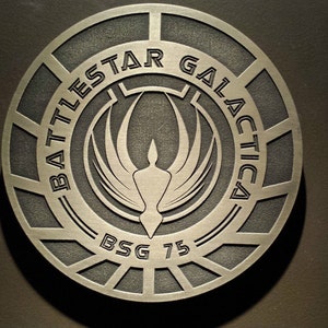 BSG Logo sign Prop GALACTICA