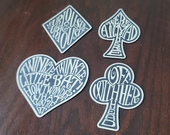 alice in wonderland inspired decals