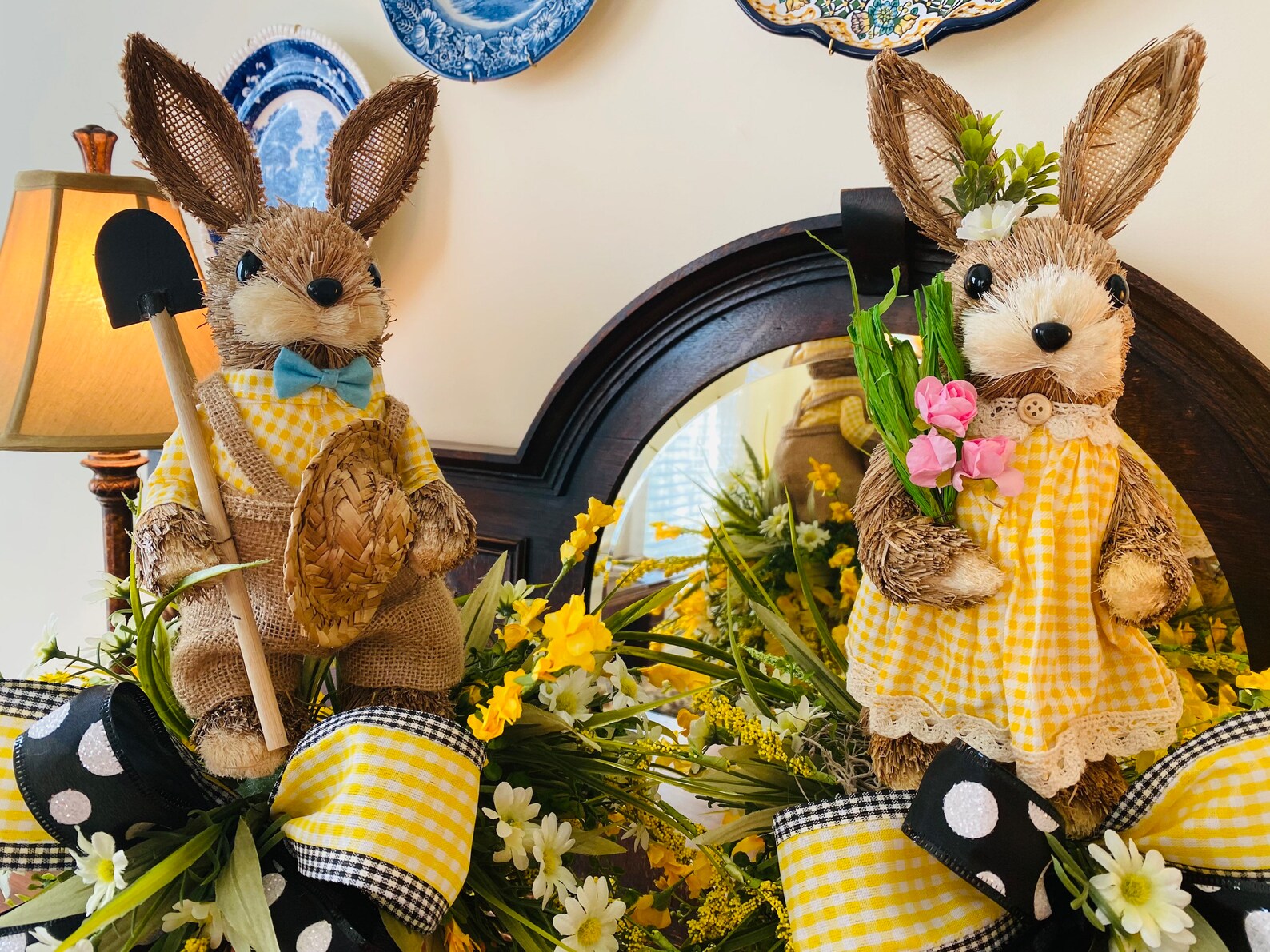 Easter Bunny Candlesticks Spring Candlesticks Easter Etsy