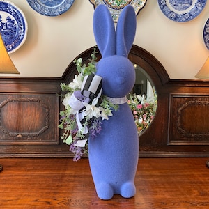 Easter bunny, XL purple Easter bunny, Easter decor, Easter bunny arrangement, Easter bunny centerpiece, oversized Easter bunny decor