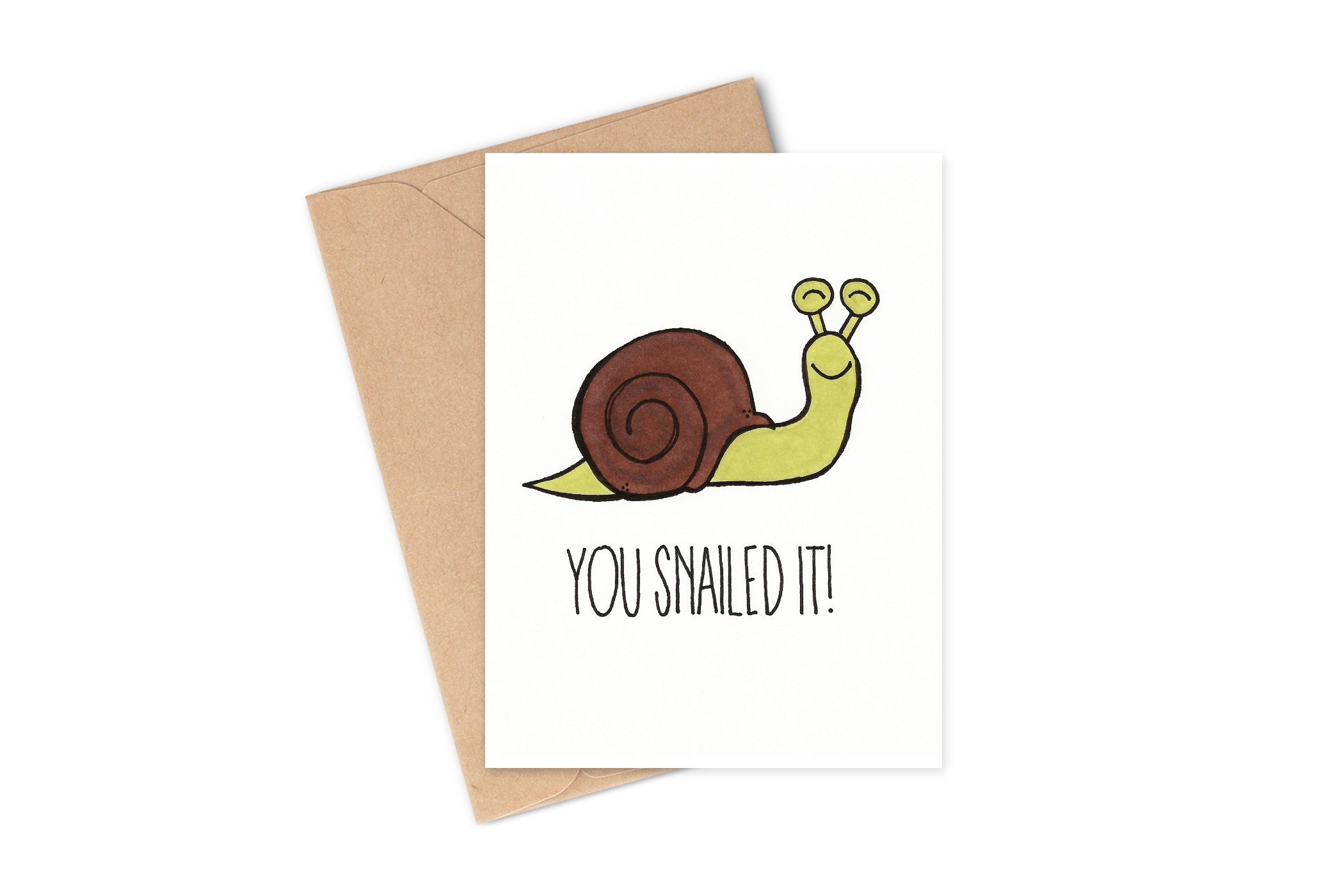 3dRose gc_6290_2 6 x 6-InchCute Orange Pack of 12 Yellow and Green Snail Design Greeting Card 