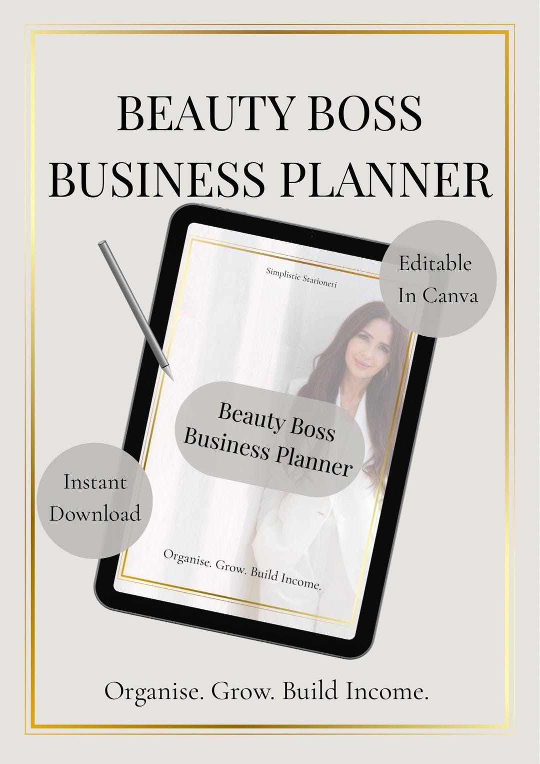 Beauty Business Planner Canva Template | Nail, Lash Tech Client Tracker ...