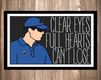 INSTANT DOWNLOAD - Friday Night Lights "Clear Eyes" Panthers Print