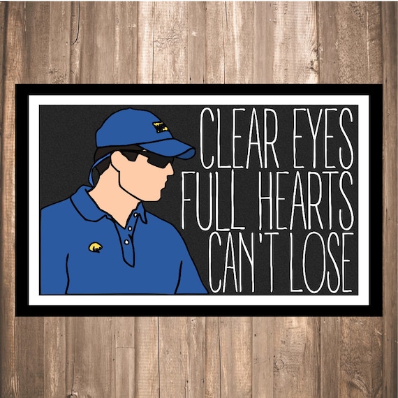 INSTANT DOWNLOAD - Friday Night Lights "Clear Eyes" Panthers Print