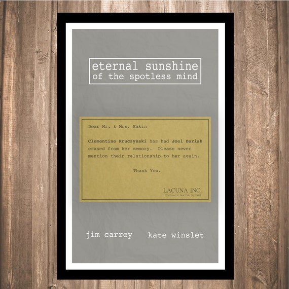 INSTANT DOWNLOAD Eternal Sunshine of the Spotless Mind - Etsy