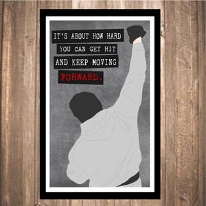 INSTANT DOWNLOAD - Rocky &quot;Forward&quot; Print