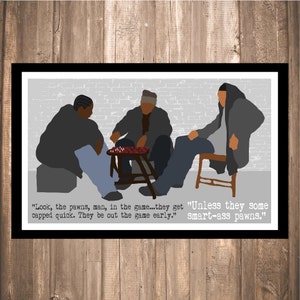 INSTANT DOWNLOAD - The Wire &quot;Chess&quot; Print