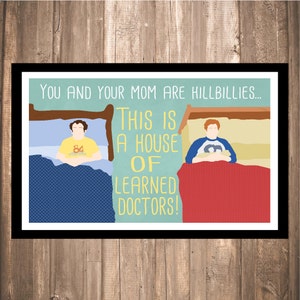 INSTANT DOWNLOAD - Step Brothers &quot;Learned Doctors&quot; Print