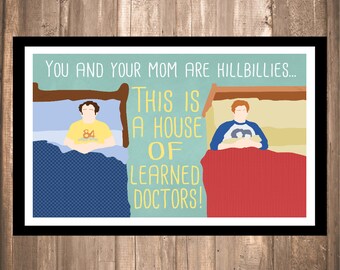 INSTANT DOWNLOAD - Step Brothers &quot;Learned Doctors&quot; Print
