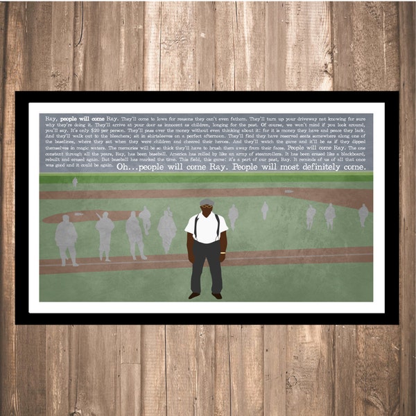 INSTANT DOWNLOAD - Field of Dreams "People Will Come" Print