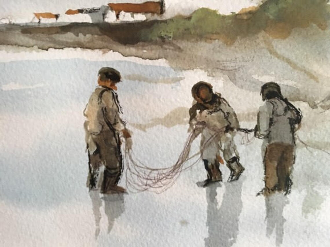 Original Watercolor by Robert Fabe. Listed Artist. - Etsy