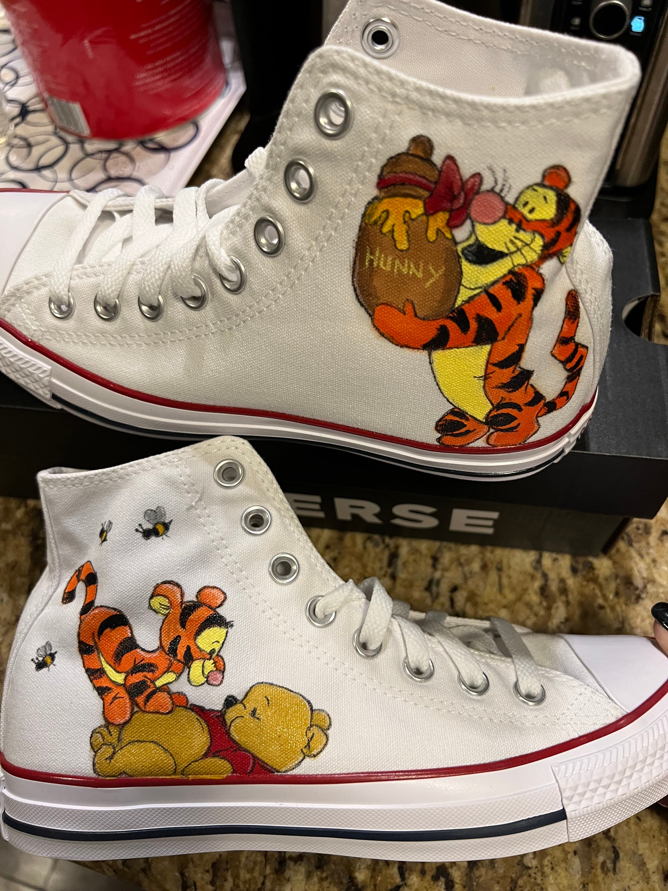Converse Branded Custom Hand Painted Shoes Disney's 
