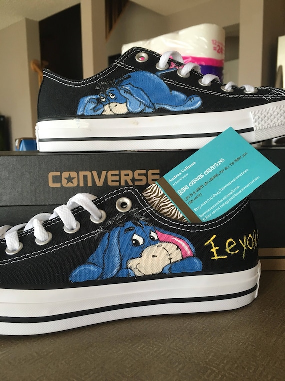 Custom Painted Converse Inspired by Calvin and Hobbes 