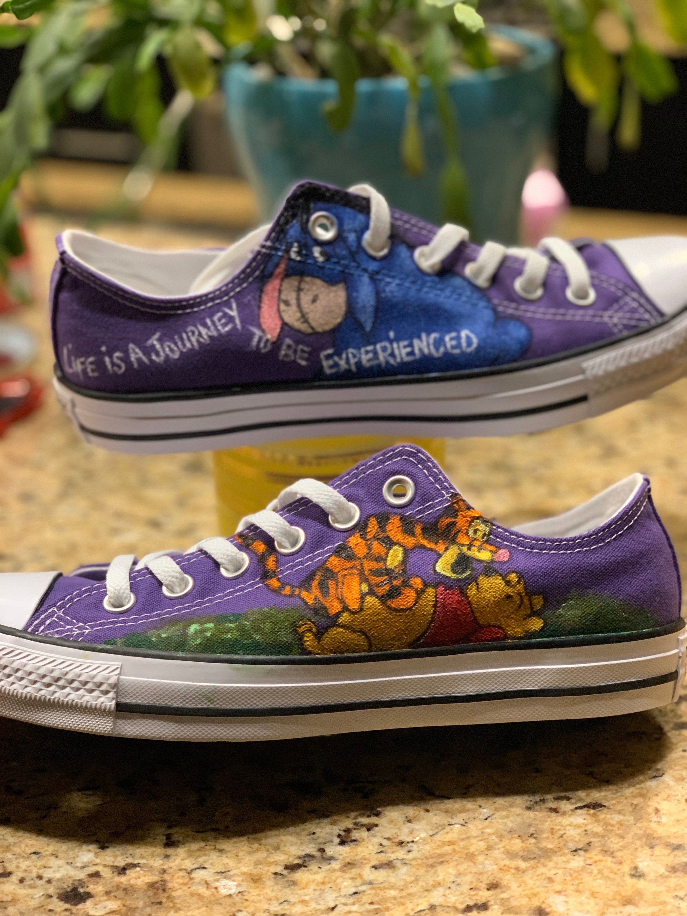 ægteskab krise mager Custom Painted Converse Shoes Inspired by Disneys Winnie the - Etsy