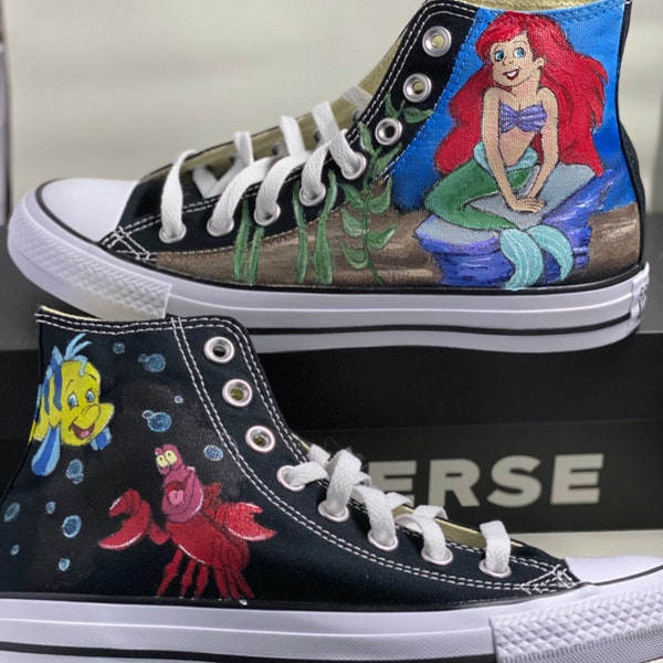 Converse personnalisées inspirées de La Petite Sirène de Disney