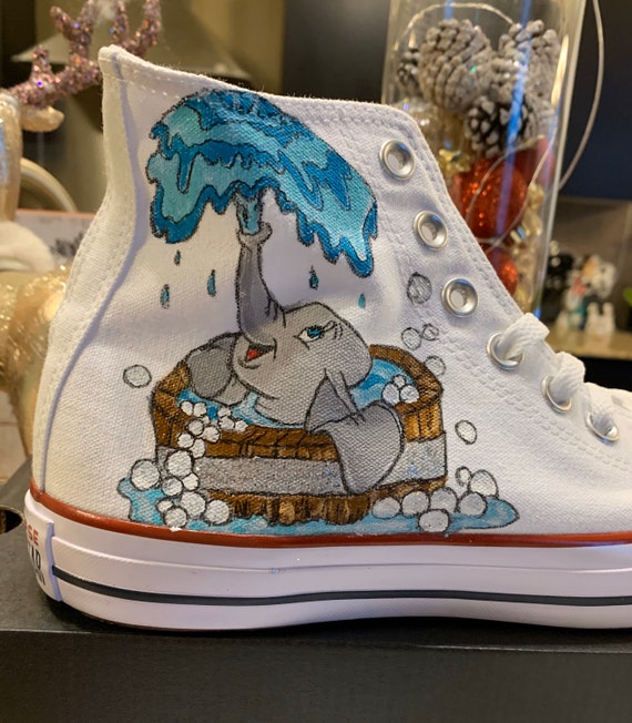 Custom Painted Converse Inspired by Calvin and Hobbes 