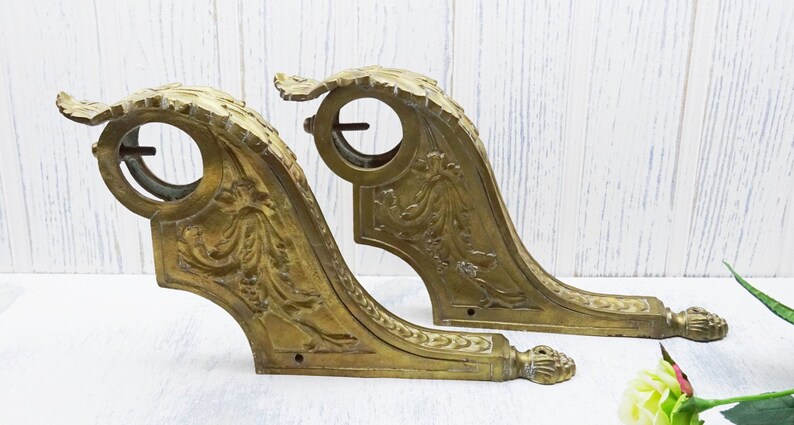 Antique Hooks Brackets Curtain Rods Antique Curtain Pole