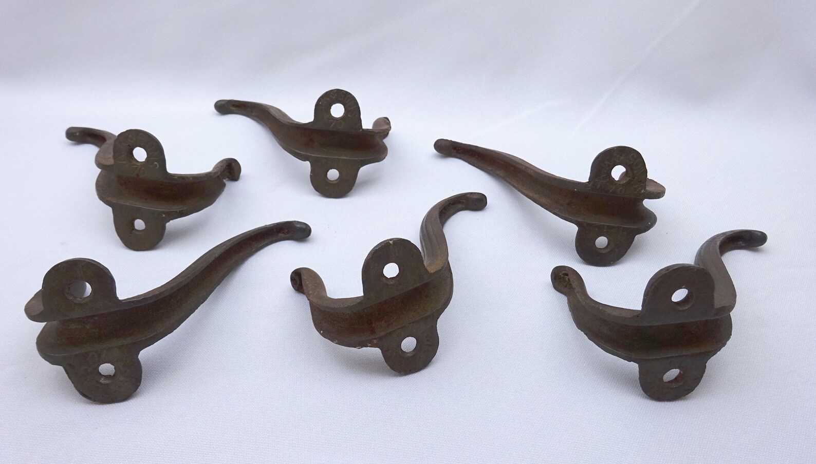 Victorian Kenrick Cast Iron Coat Hooks X 6 Archibald Kenrick Etsy UK
