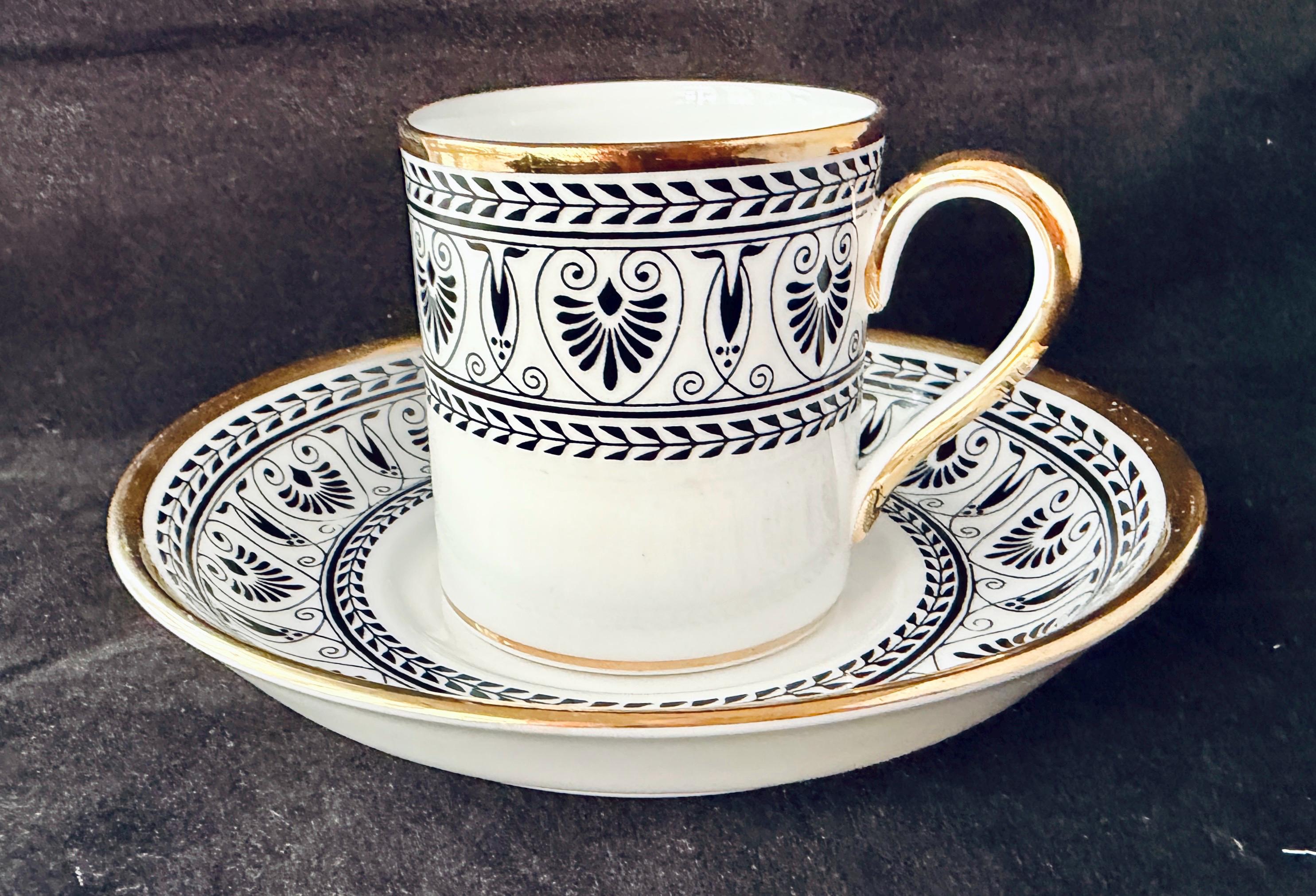 Crown Staffordshire Black Victoria China - Etsy