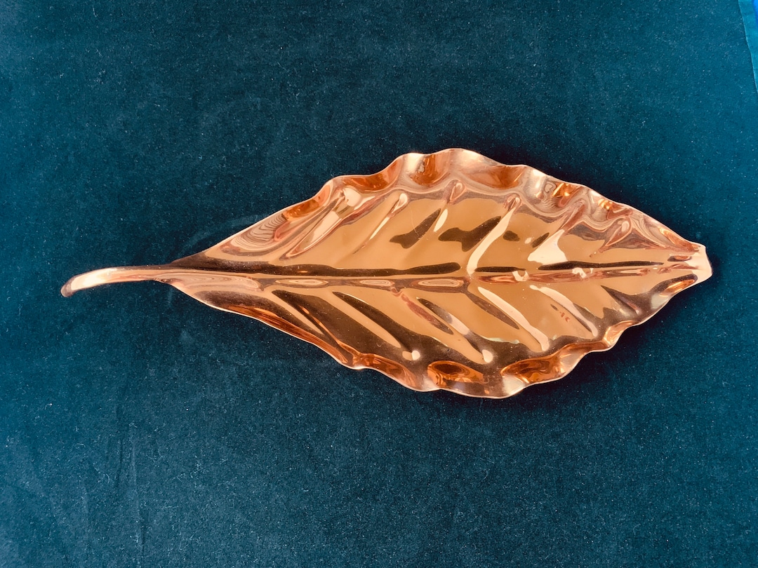 A Glorious Vintage Copper Leaf Dish. Perfect to Look at and Etsy
