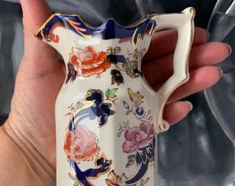 Masons Ironstone Blue Mandalay Fenton jug 12 cm, beautiful