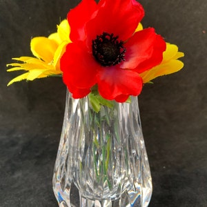 A vintage classic lead crystal cut glass vase, small but beautiful! What a great gift, perfect for holding a few Spring flowers perhaps.
