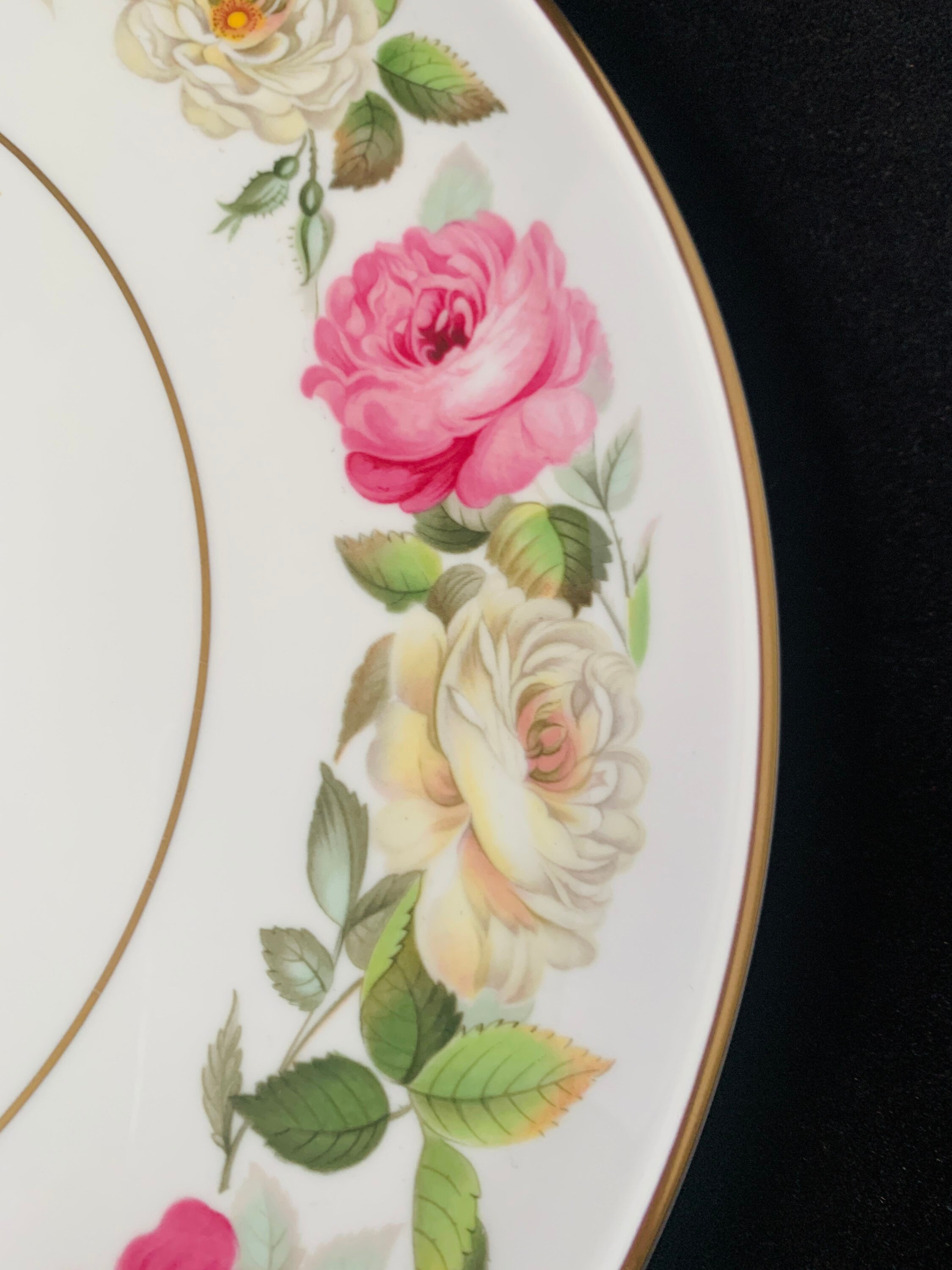  Worcester - 【レア美品】英国製　ロイヤルウースター★ロイヤルガーデンエルガー★ガトープレート Royal Worcester - 【レア美品】英国製 ロイヤルウースター