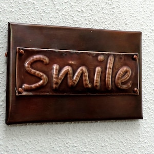 copper wall art, copper gift, personalized