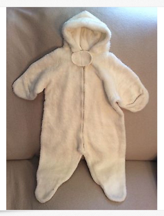 baby boy fluffy snowsuit